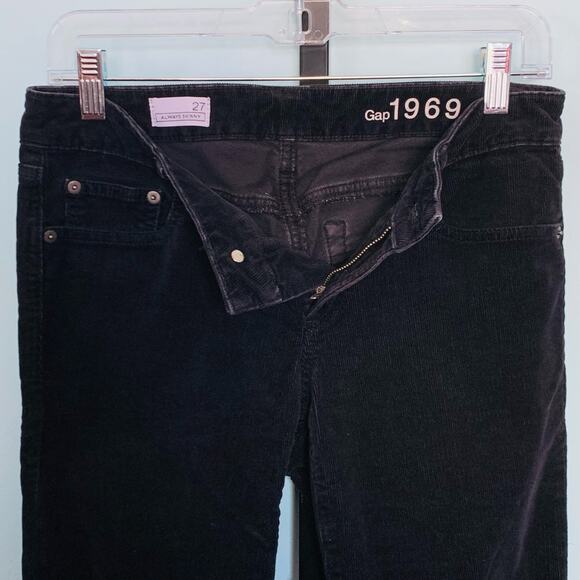 GAP Always Skinny Black Corduroy Jeans Size 27 - Picture 4 of 8